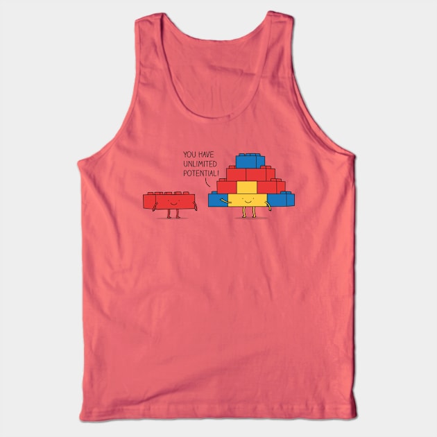 positive blocks Tank Top by milkyprint